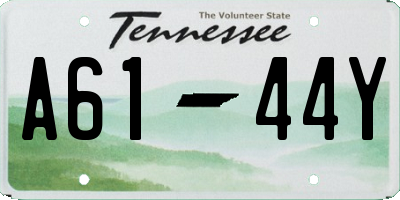 TN license plate A6144Y