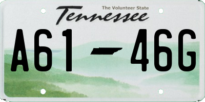 TN license plate A6146G