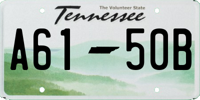TN license plate A6150B