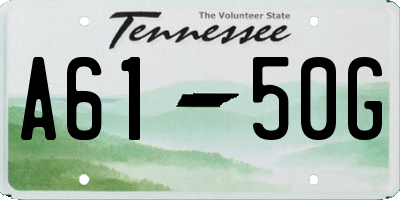 TN license plate A6150G