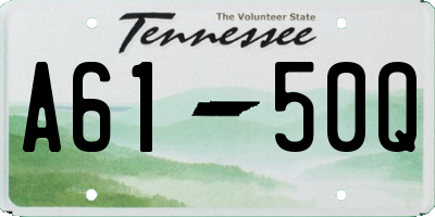 TN license plate A6150Q