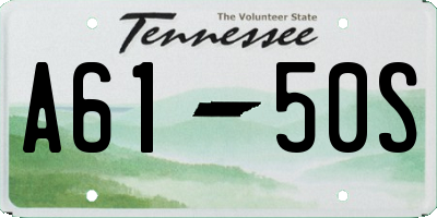 TN license plate A6150S