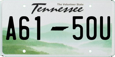 TN license plate A6150U