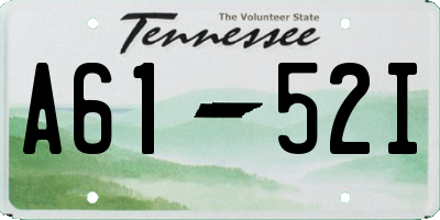 TN license plate A6152I
