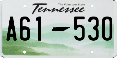 TN license plate A6153O