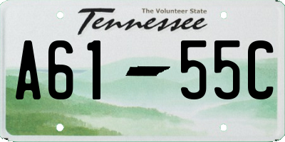 TN license plate A6155C