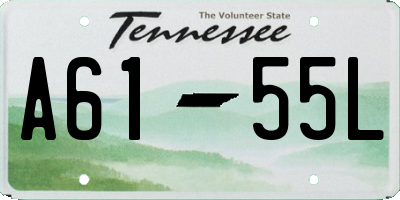 TN license plate A6155L