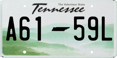 TN license plate A6159L