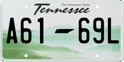 TN license plate A6169L
