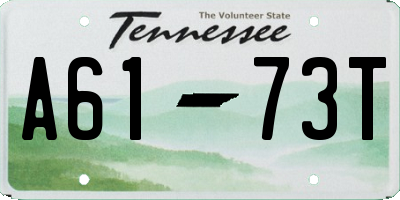 TN license plate A6173T