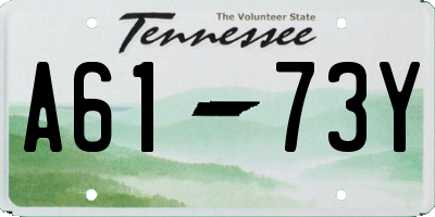 TN license plate A6173Y