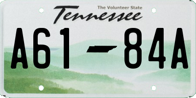 TN license plate A6184A