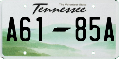 TN license plate A6185A