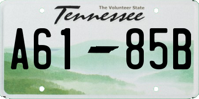 TN license plate A6185B