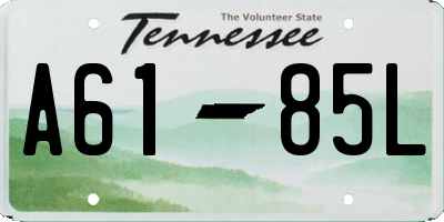 TN license plate A6185L