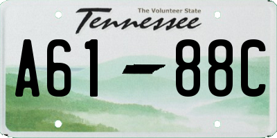 TN license plate A6188C