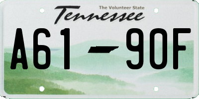 TN license plate A6190F