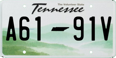 TN license plate A6191V