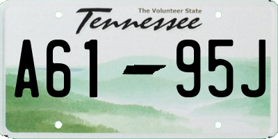 TN license plate A6195J