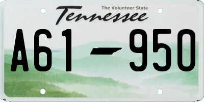 TN license plate A6195O