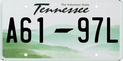 TN license plate A6197L