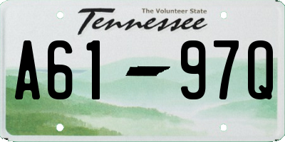 TN license plate A6197Q