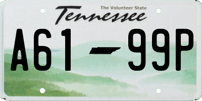 TN license plate A6199P