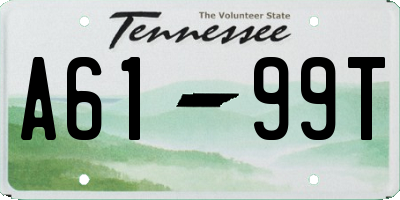 TN license plate A6199T