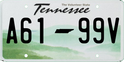 TN license plate A6199V