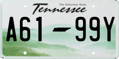TN license plate A6199Y