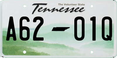 TN license plate A6201Q