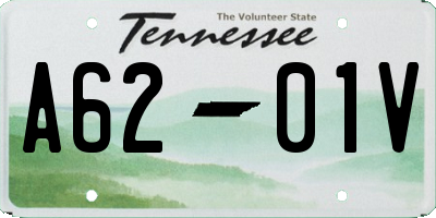 TN license plate A6201V