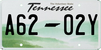 TN license plate A6202Y