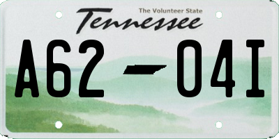 TN license plate A6204I