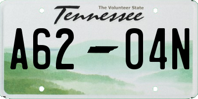 TN license plate A6204N