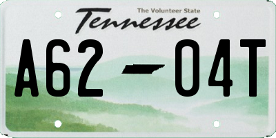 TN license plate A6204T
