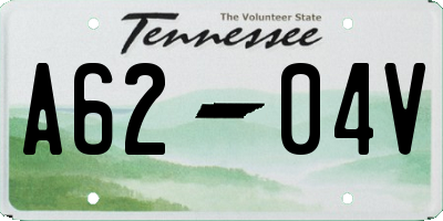 TN license plate A6204V