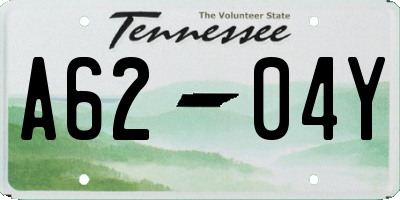 TN license plate A6204Y