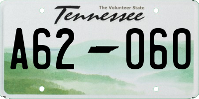 TN license plate A6206O
