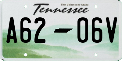 TN license plate A6206V