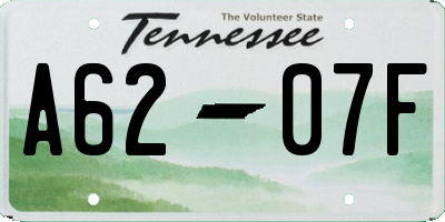 TN license plate A6207F