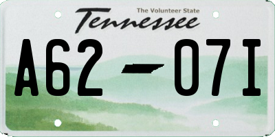 TN license plate A6207I