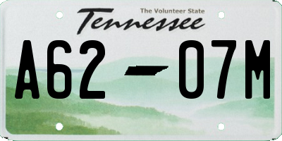 TN license plate A6207M