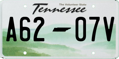 TN license plate A6207V