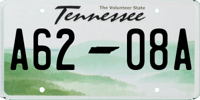 TN license plate A6208A
