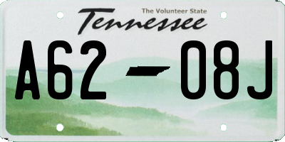 TN license plate A6208J