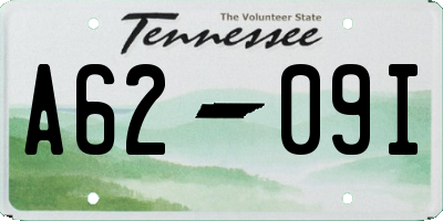 TN license plate A6209I