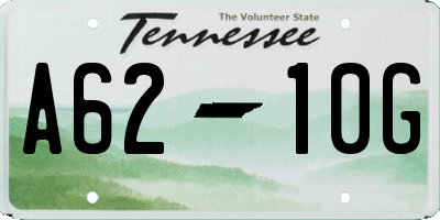 TN license plate A6210G