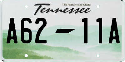 TN license plate A6211A