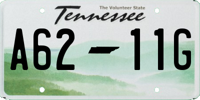 TN license plate A6211G
